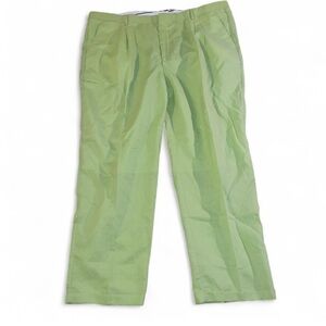 Striking Green Chinos with Classic Straight-Leg Cut